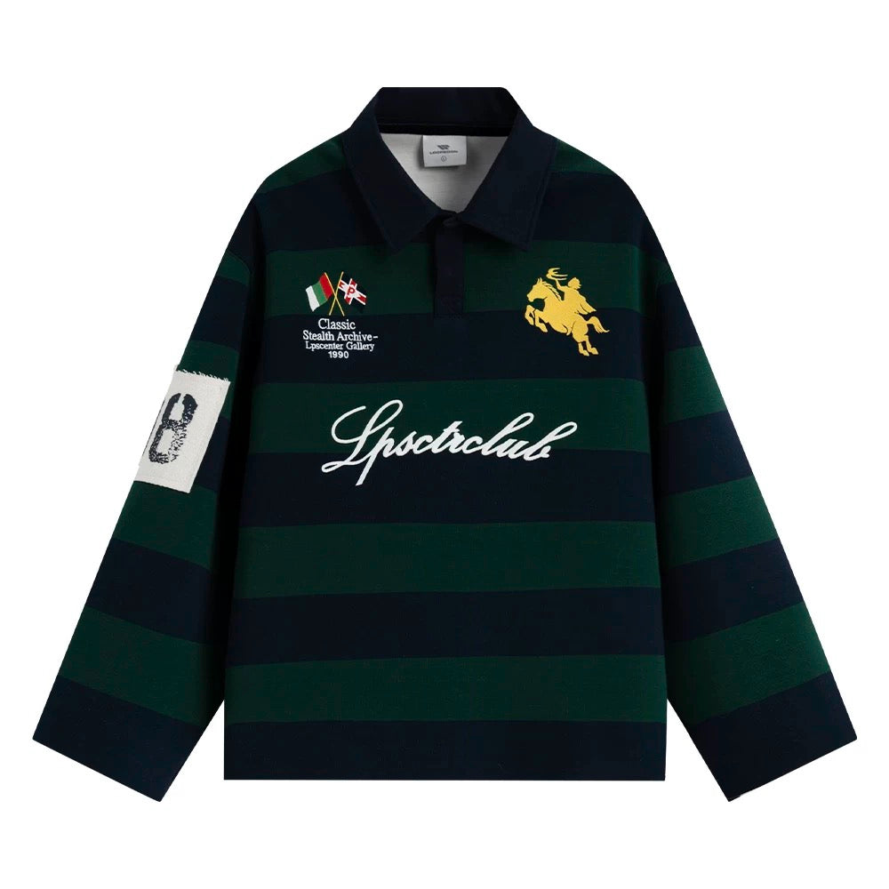 Loopsoon Striped Rugby Polo Shirt | Vintage9ja