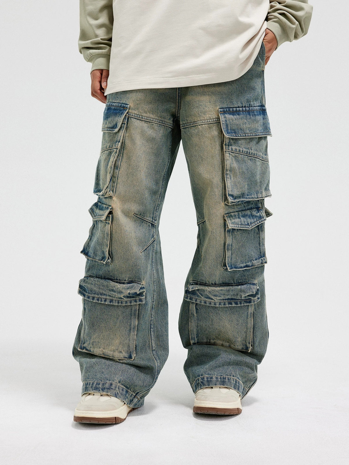 Rogue Stack Multi-Pocket Cargo Jeans