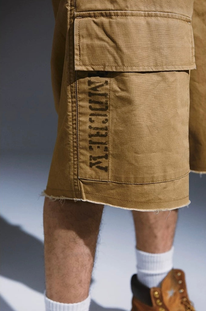 REMEDY Utility Cargo Shorts in Sandstone