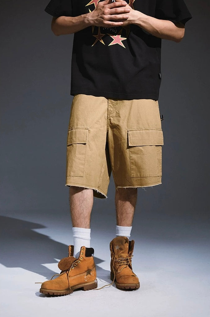 REMEDY Utility Cargo Shorts in Sandstone