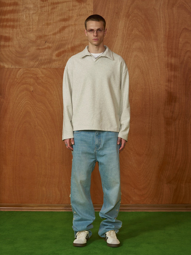 PMW Pearl Embellished Denim