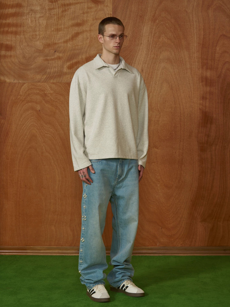 PMW Pearl Embellished Denim