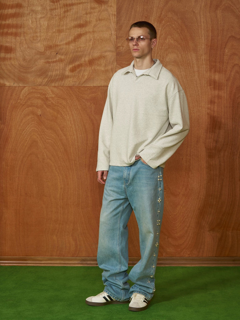 PMW Pearl Embellished Denim