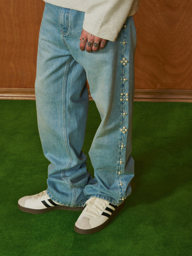 PMW Pearl Embellished Denim