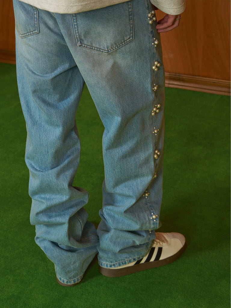 PMW Pearl Embellished Denim