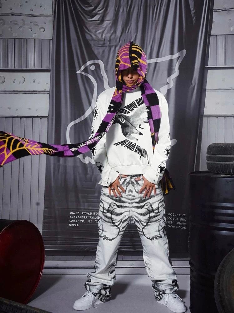 Vinkid Monochrome Wide-Leg Denim