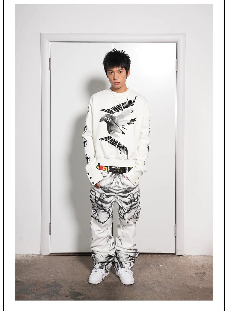 Vinkid Monochrome Wide-Leg Denim