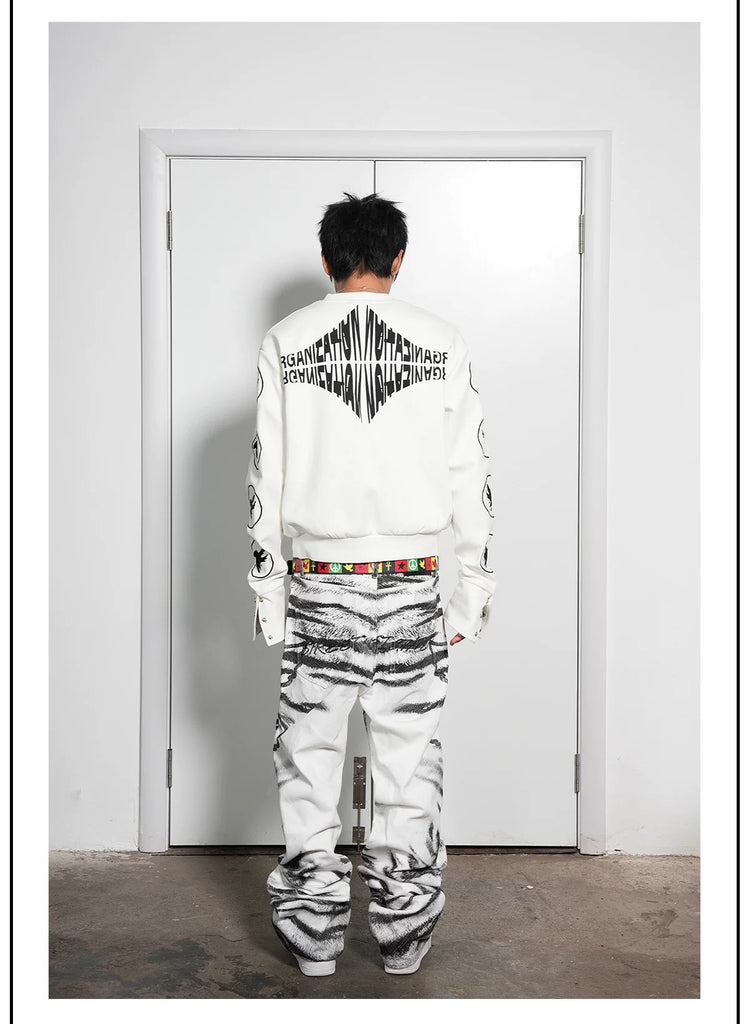 Vinkid Monochrome Wide-Leg Denim