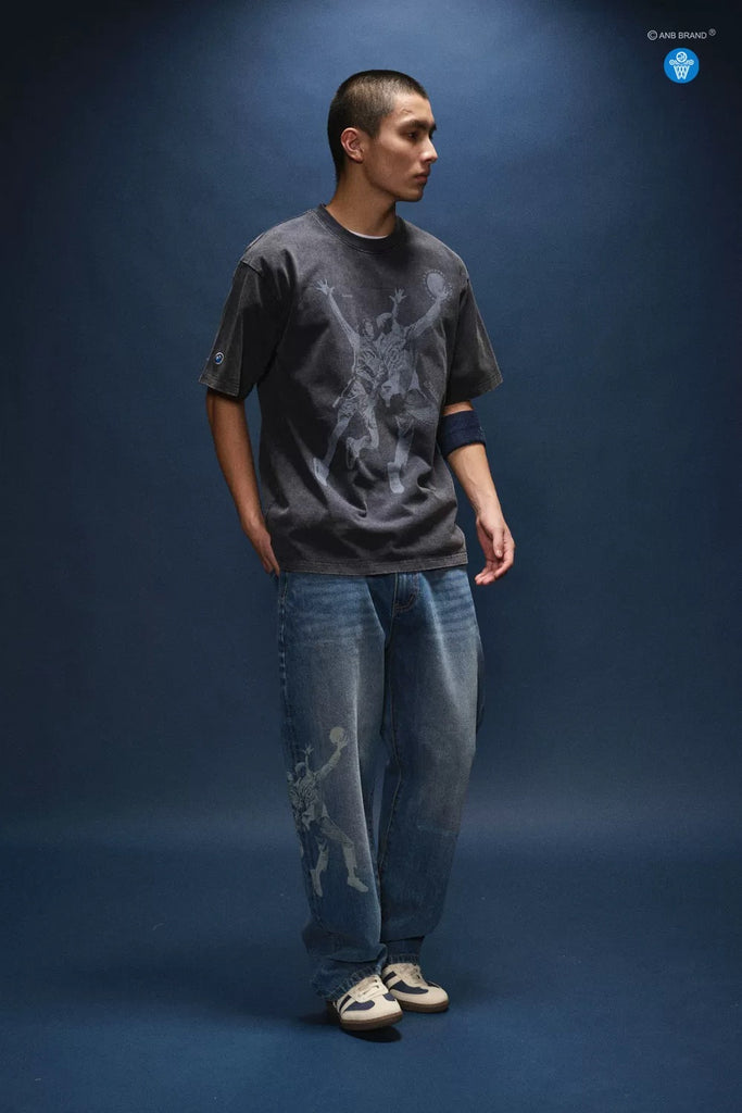 ANB-BASKETBALL Straight Leg Jeans