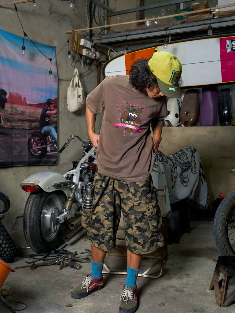 PuffFrog Camo Cargo Work Shorts