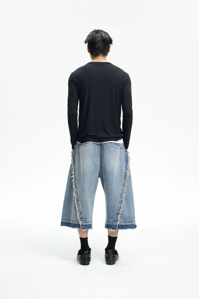 INSAIT Wide-cut Decon Denim Shorts