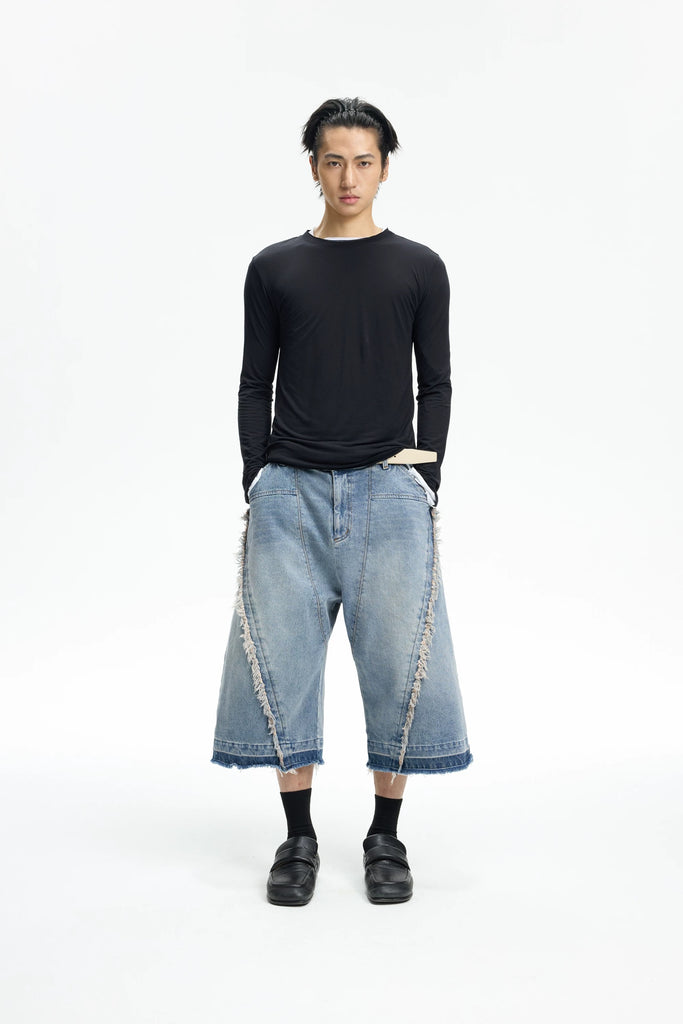 INSAIT Wide-cut Decon Denim Shorts