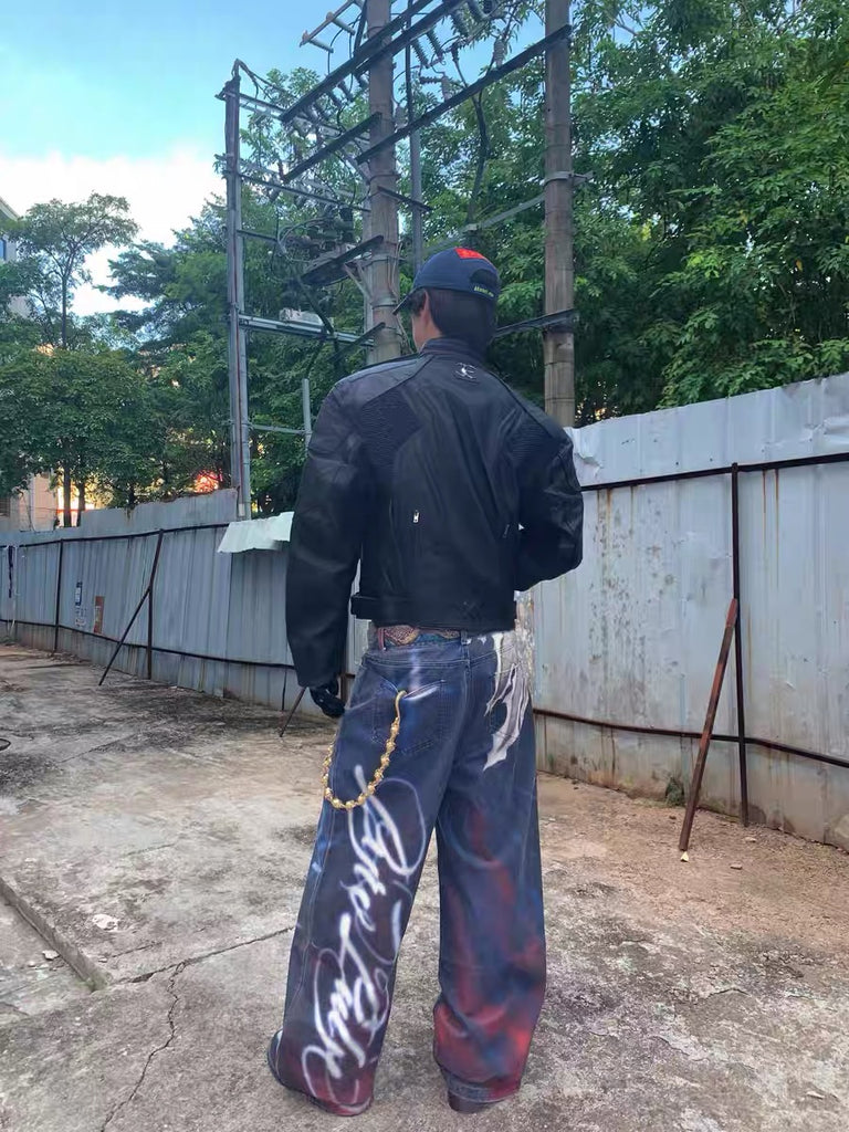 PyroPulse 3D Nightfury Graffiti Denim