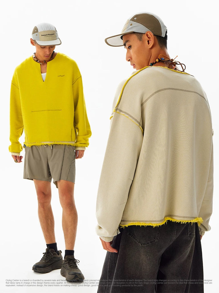 CryingCenter Reversible Slit Sweatshirt