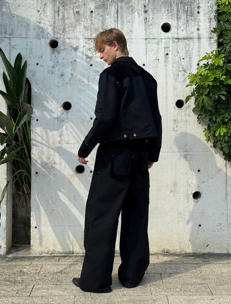 Esaias Rune Embroidered Velvet Trousers