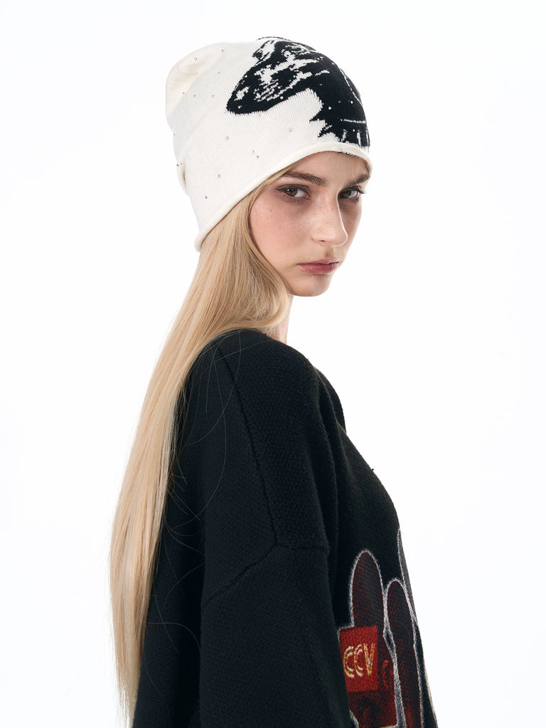 Fourth3ex Punk Canine Knit Beanie