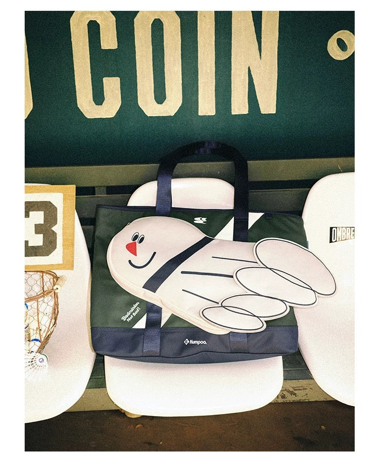KUMPOO Smile Shuttlecourt Tote Bag