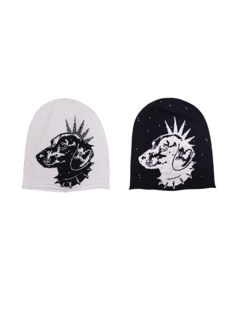 Fourth3ex Punk Canine Knit Beanie