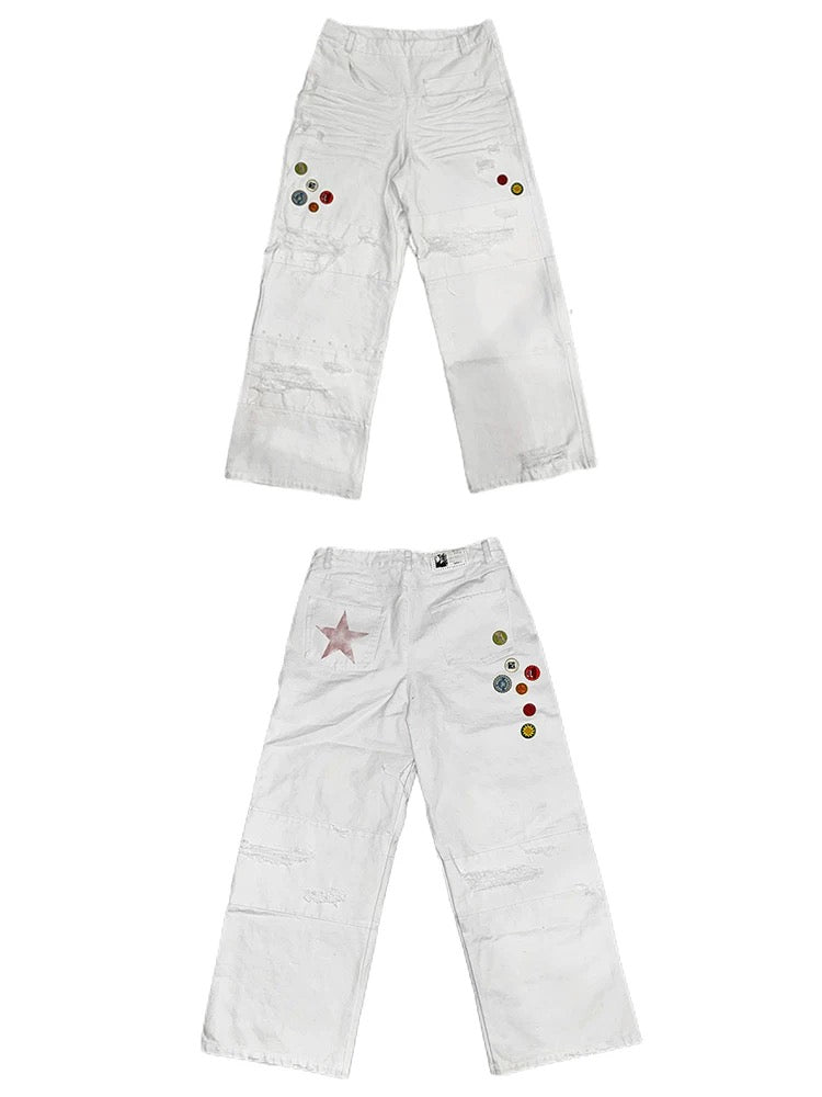 No E mosen REBEL PATCH Baggy Jeans