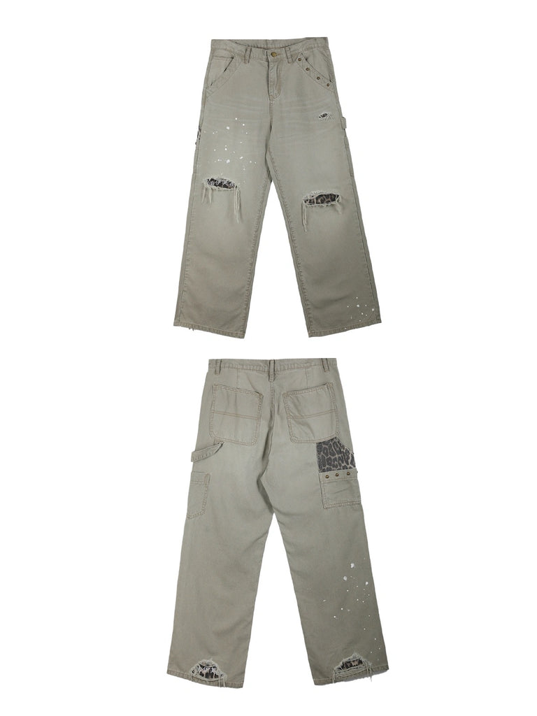 noEmosen Grunge Carpenter Pants