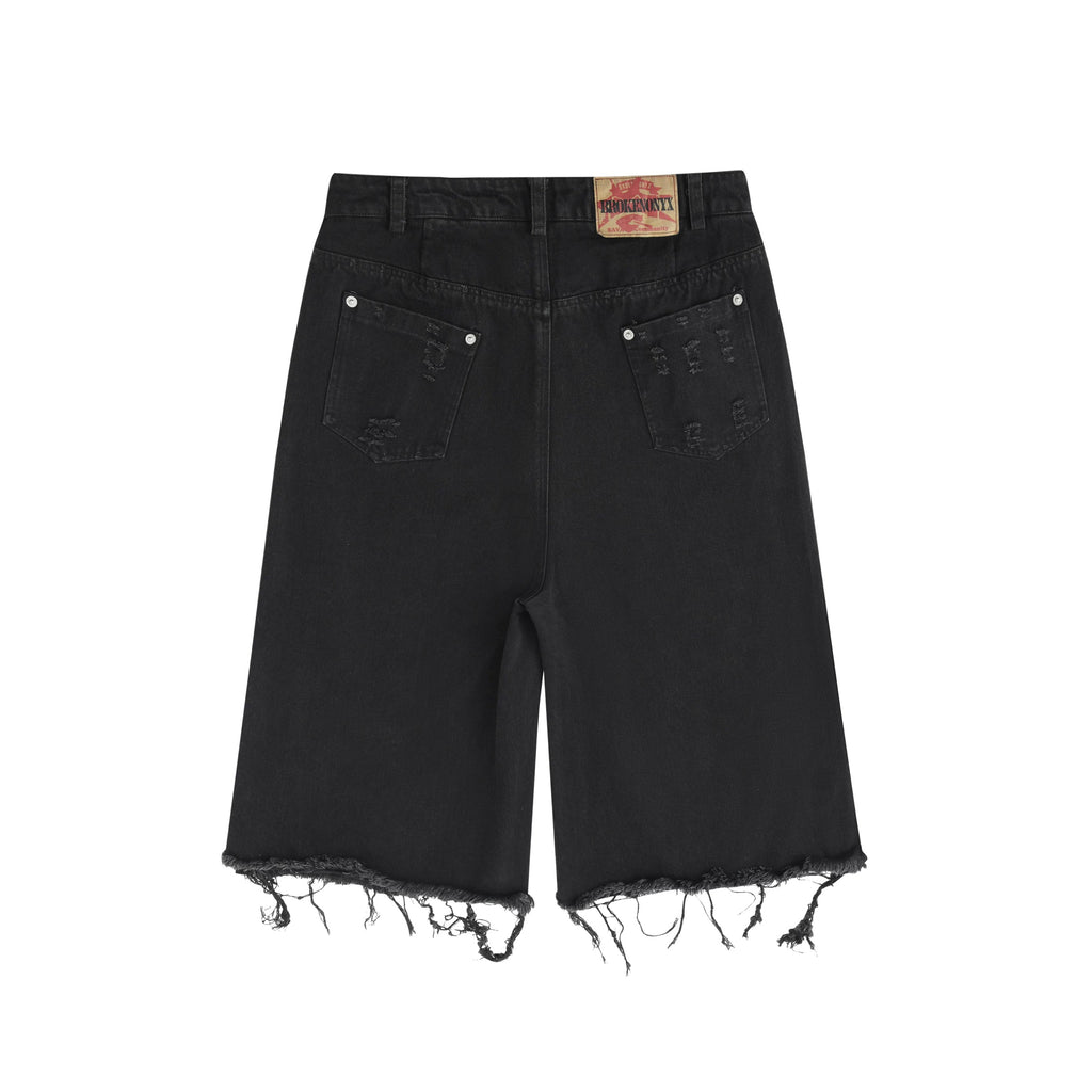 Brokenonyx Distressed Denim Jorts