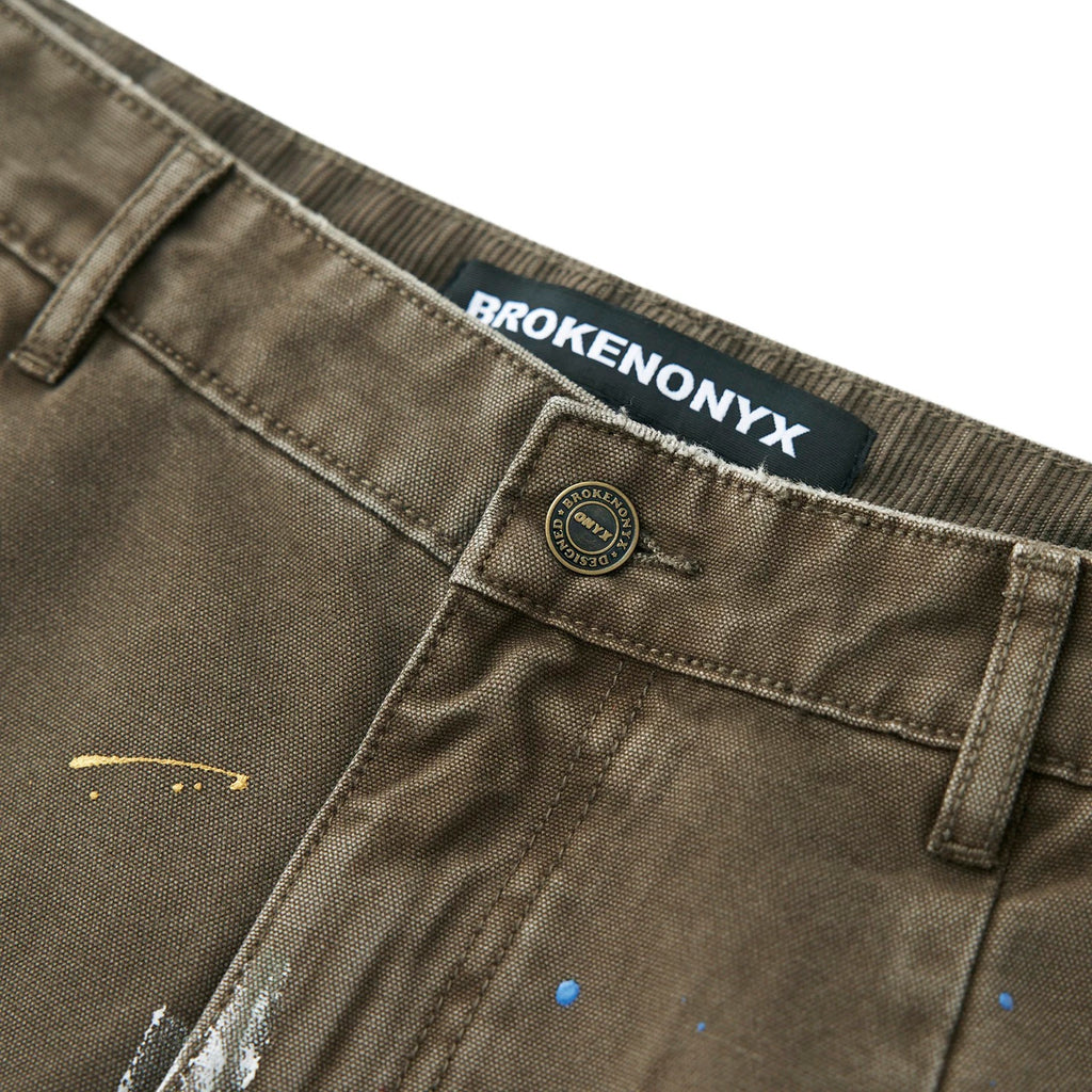 Brokenonyx Paint Splatter Carpenter Pants
