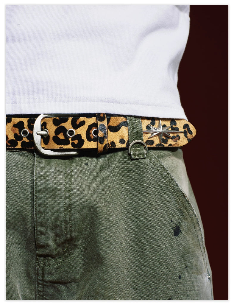 Remedy Leopard Horsehair Belt