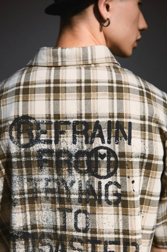 Remedy Graffiti Plaid Shirt