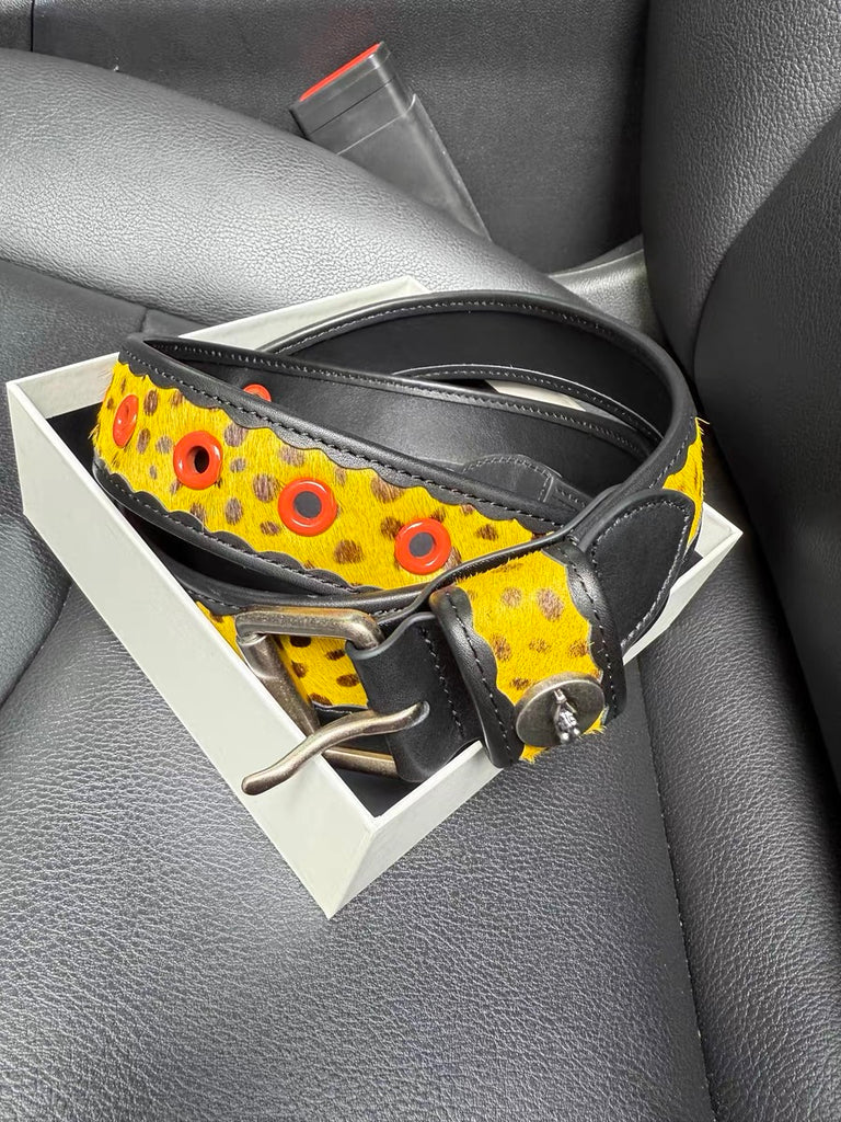 REBUILD OF TWELVE Horsehair Leather Belt