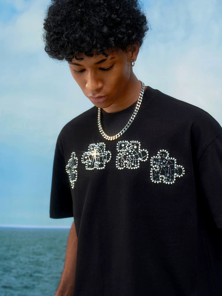 YADcrew Puzzle Studded Tee