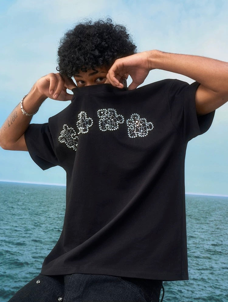 YADcrew Puzzle Studded Tee