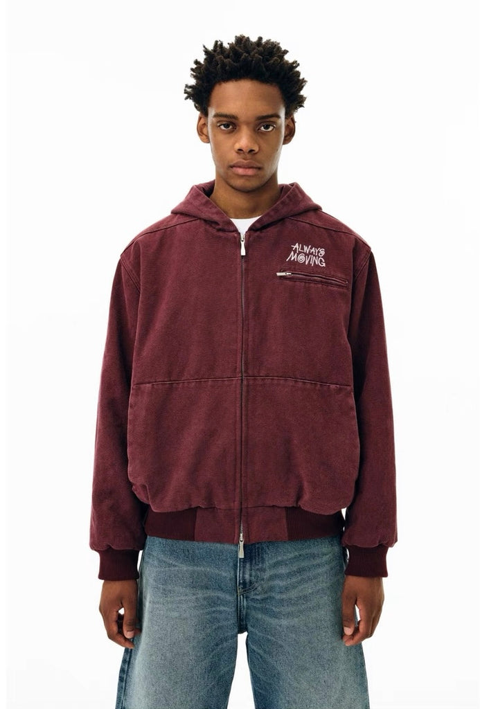 FPA Maroon Zip-Up Hoodie