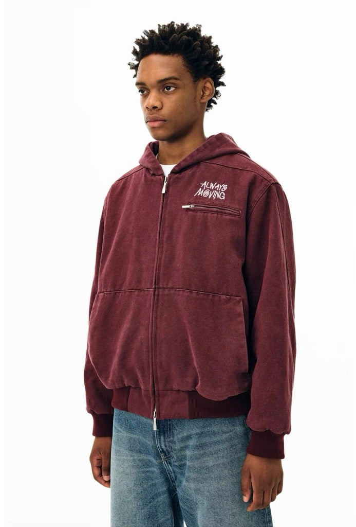 FPA Maroon Zip-Up Hoodie
