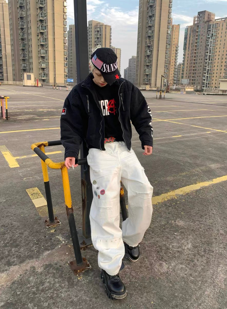 No E mosen REBEL PATCH Baggy Jeans