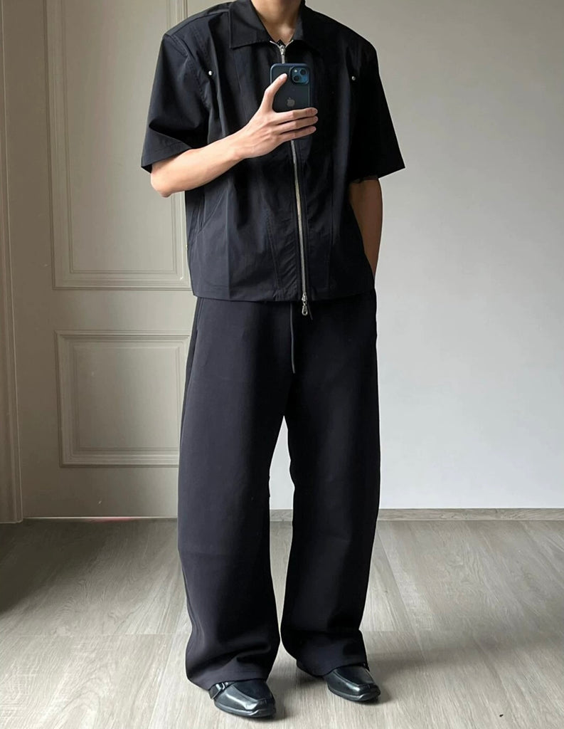 SINONOME 370G Wide-Leg Sweatpants