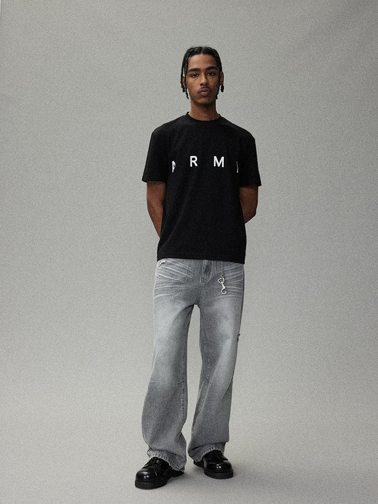 CRICLE CAGE Washed Flare Jeans