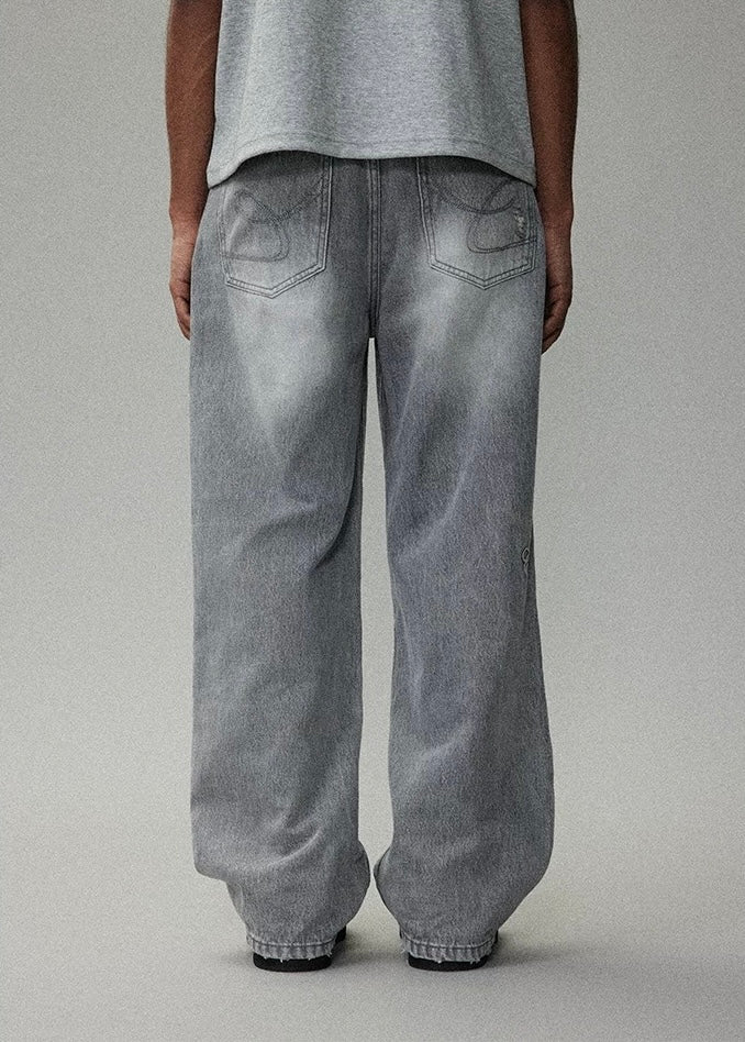 CRICLE CAGE Washed Flare Jeans