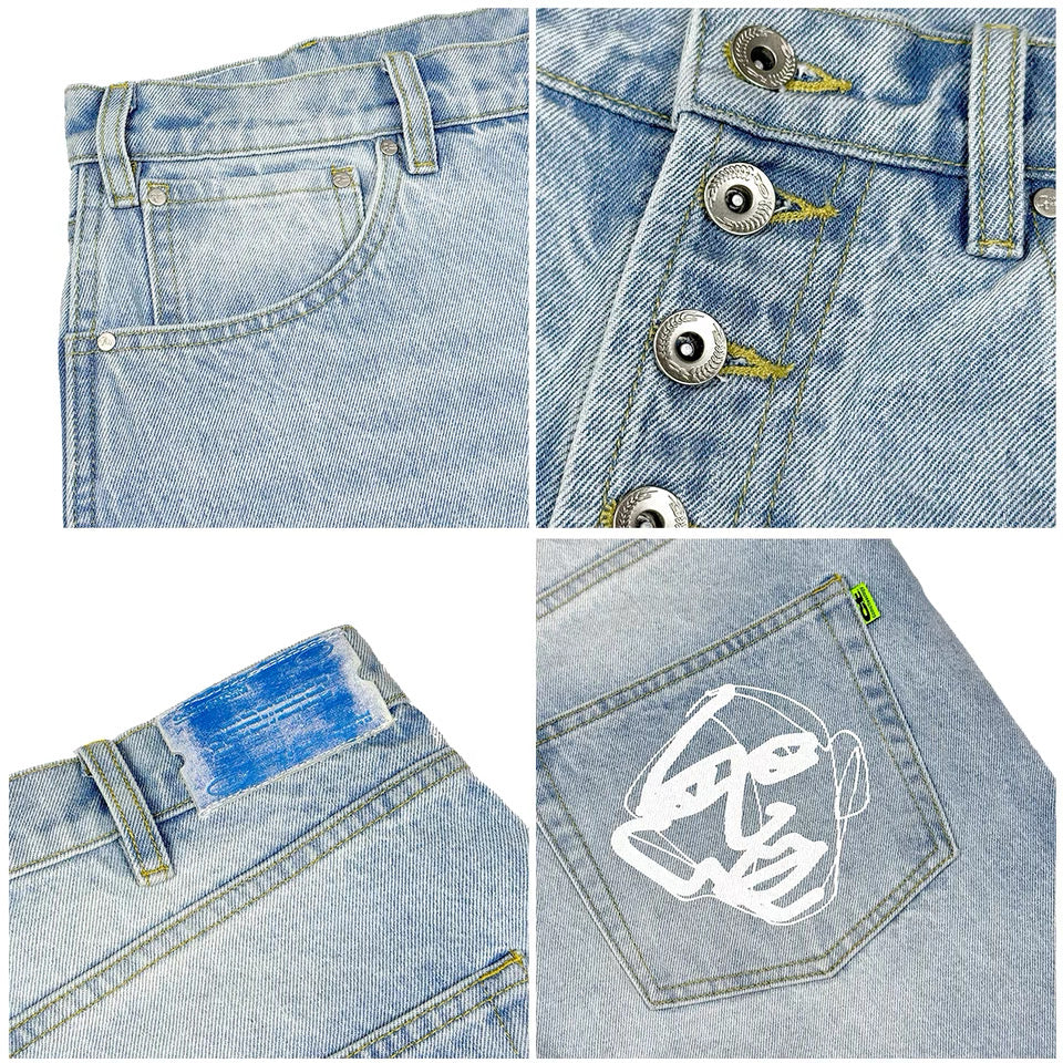 ComicTree Raw Edge Denim Shorts