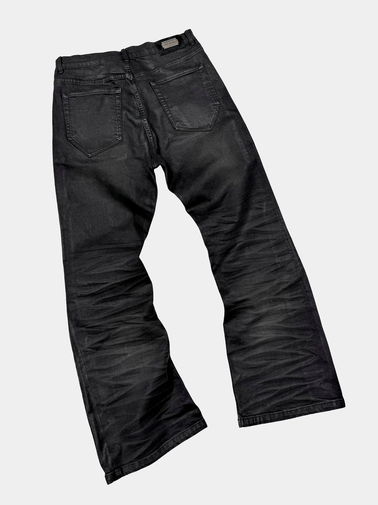 EODUP Coated Flared Denim