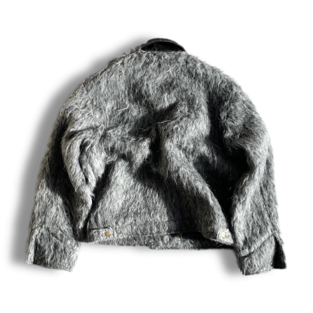 6CRAYON Grey Furry Workwear Jacket