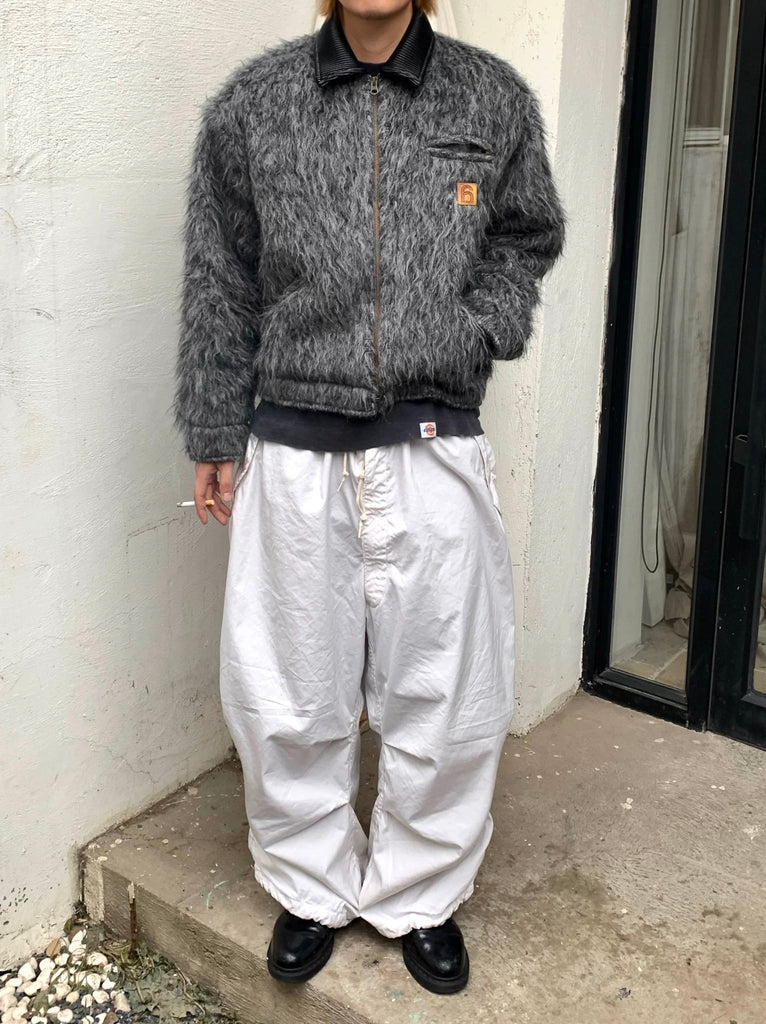 6CRAYON Grey Furry Workwear Jacket