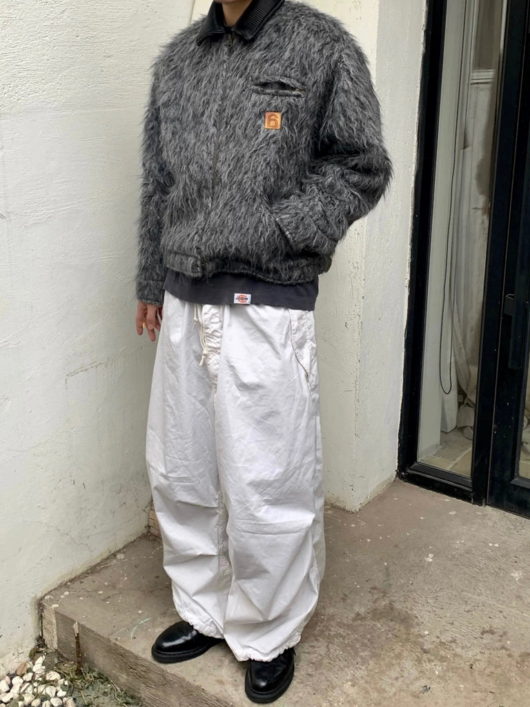 6CRAYON Grey Furry Workwear Jacket