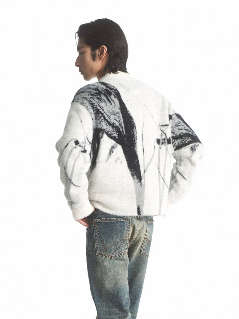 LIMPIDOCULUS Zip Knit Cardigan