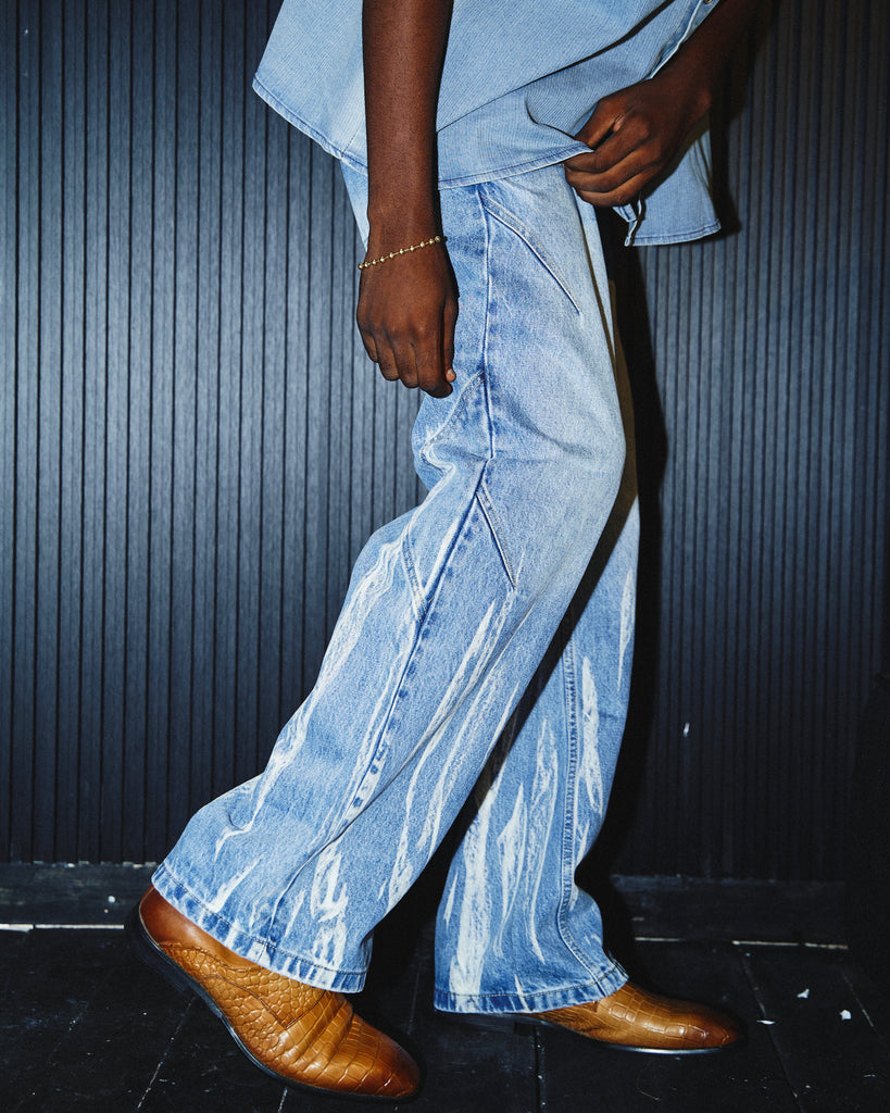 PSYCHO21 Retro Straight Leg Denim