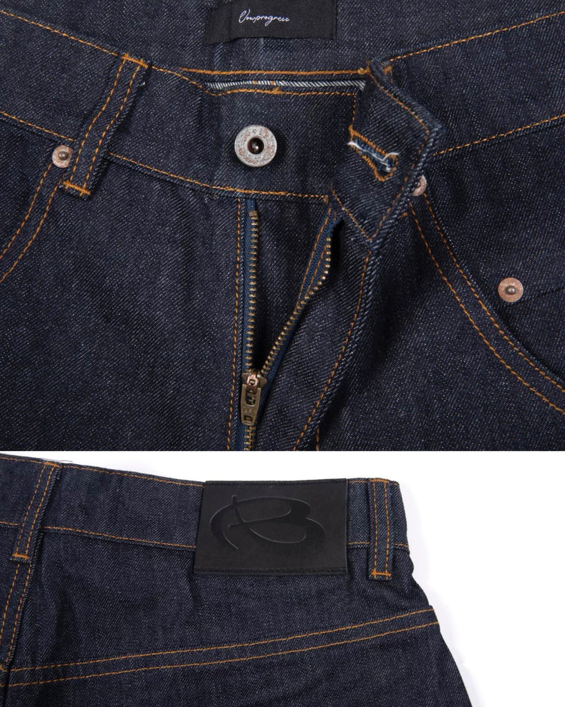 VOWPROGRESS STRUCTURED DENIM JORTS