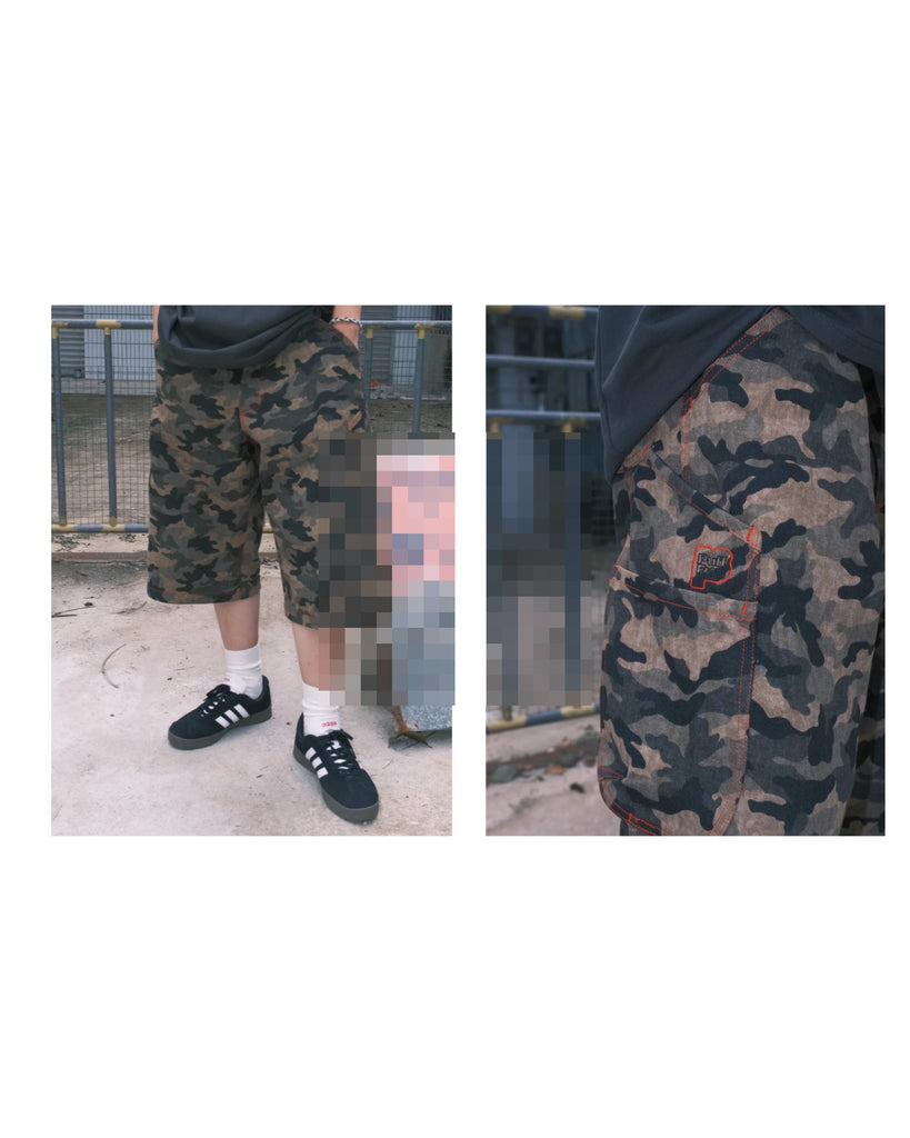 PuffFrog Camo Cargo Work Shorts